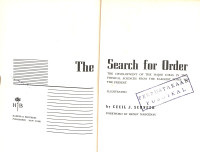 Image of The Search for Order