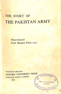 Image of The Story Of The Pakistan Army