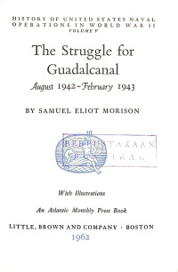 Image of The Struggle for Guadalcanal Edisi 1962