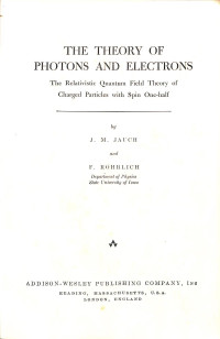 Image of The Theory Of Photons And Electrons