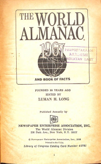 Image of The World Almanac and Book Of Facts 1967