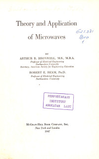 Image of Theory and Application of Microwaves