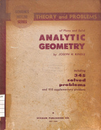 Image of Theory and Probelms of Plane and Solid Analytic Geometry