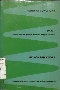 Image of Theory of Functions Part 1