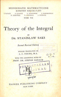 Image of Theory of the Integral