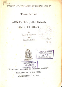 Image of Three Battles: Arnaville, Altuzzo, And Schmidt