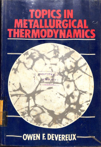 Image of Topics in Metallurgical Thermodynamics