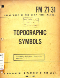 Image of Topographic Symbols, FM 21-31, 1961