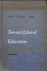 Image of Toward Liberal Education - Fourth Edition