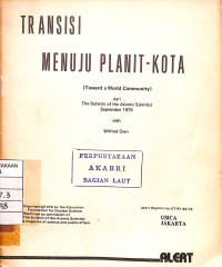Image of Transisi Menuju Planit-Kota