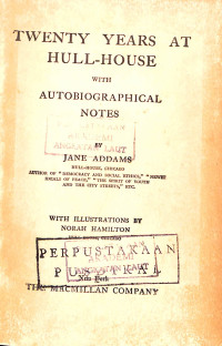 Image of Twenty Years at Hull-house with autobiographical Notes