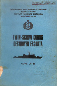 Image of Twin-Screw Codog Destroyer Escorta : Kapal Latih