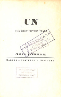 Image of UN : The First Fifteen Years
