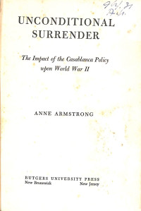 Image of Unconditional Surrender
