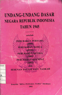 Image of Undang-Undang Dasar negara Republik Indonesia Tahun 1945