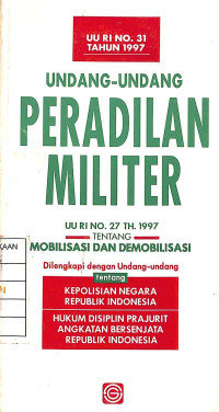Image of Undang-Undang Peradilan Militer