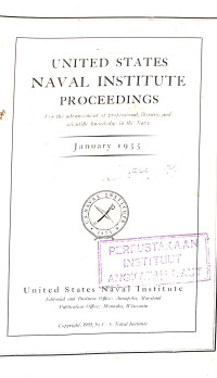 Image of United States Naval Institute Proceedings January 1955