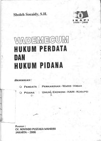 Image of Vademecum Hukum Perdata dan Hukum Pidana