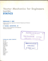 Image of Vector Mechanics for Engineers : Statics - Second Edition