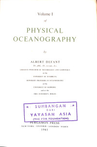 Image of Volume I of Physical Oceanography