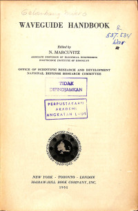 Image of Waveguide Handbook