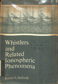 Image of Whistlers and Related Ionospheric Phenomena