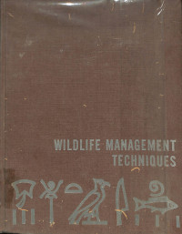 Image of Wildlife Management Techniques - Third Edition:Revised