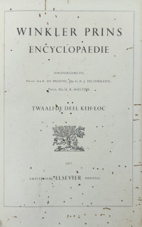 Image of Winkler Prins Encyclopaedie : Twaalfde Deel KEH-LOC