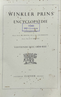 Image of Winkler Prins Encyclopaedie : Vijftiende Deel ORM-RHE