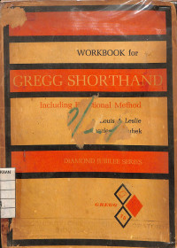 Image of Workbook for Gregg Shorthand : Including Functional Method