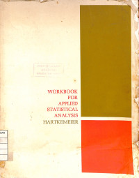 Image of Workbook For Applied Statistical Analysis