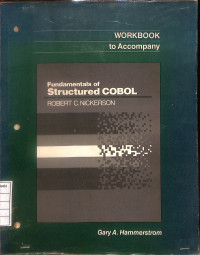 Image of Workbook to Accompany : Fundamentals of Structured COBOL