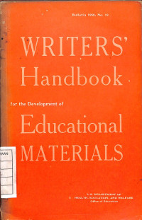 Image of Writer's Handbook for the Development of Educational Materials