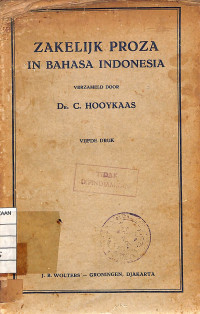 Image of Zakelijk Proza in Bahasa Indonesia